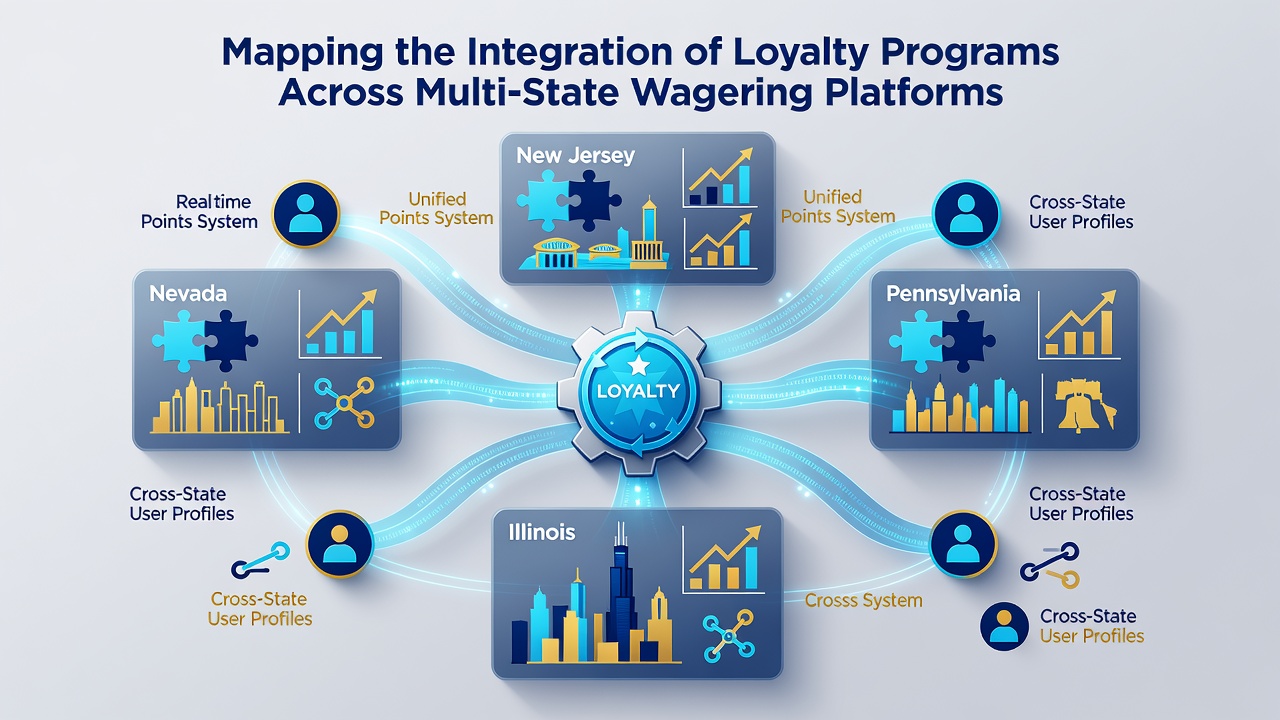 Screenshot of a multi-state loyalty dashboard displaying tier progression and state-specific point balances