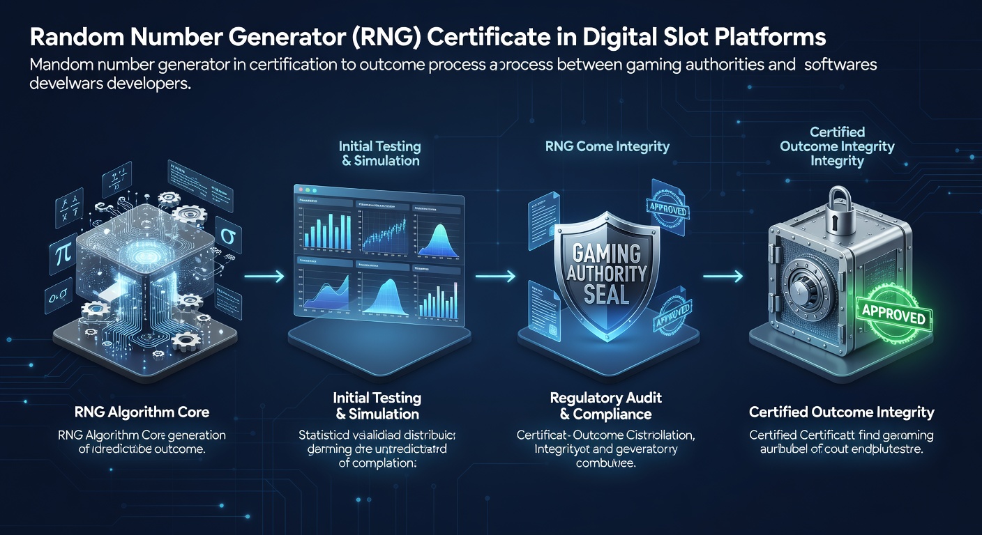 Detailed view of RNG certification testing equipment and software interfaces used in digital slot platform evaluations