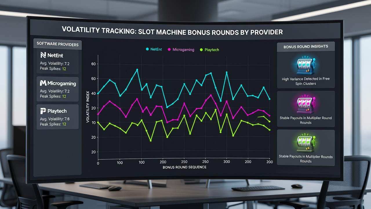 Detailed breakdown of bonus round multiplier distributions by software provider